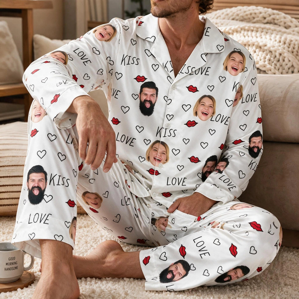 Custom Couple Photo Pajamas VOQVK