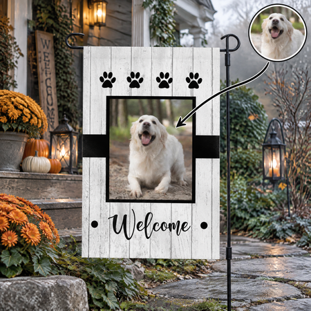 Dog Welcome Custom Garden Flag PPHBE