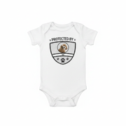 Custom Protected Kid Dog Lover Baby T-Shirt — Gift for Dog Lovers C9DSK