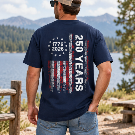 Custom Personalized T-Shirt 250 Years 1776-2026 VHGZB