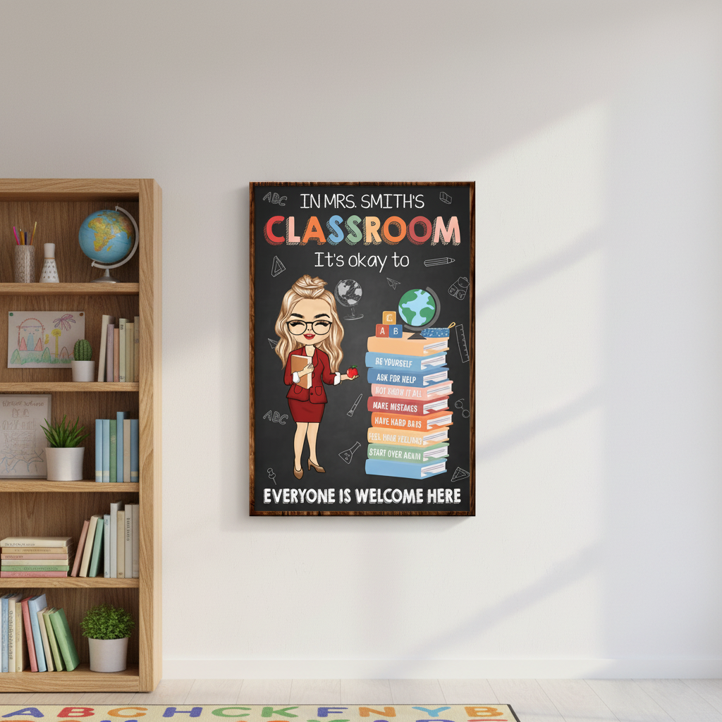 Teacher In This Classroom It's Okay To - Personalized Poster 7COA3