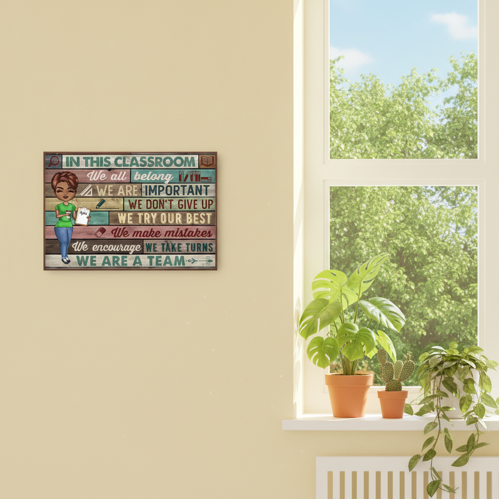 In This Classroom We Are A Team Teacher - Personalized Custom Poster TYGYI