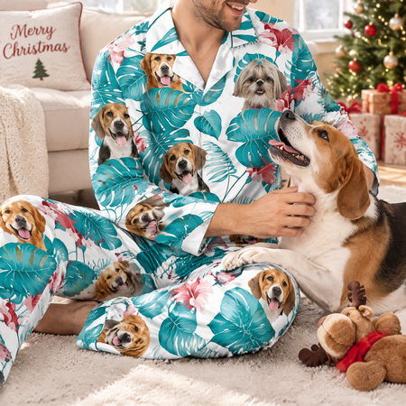Custom Dog Cat Pajamas Christmas Pajamas — Christmas Gift M93W5