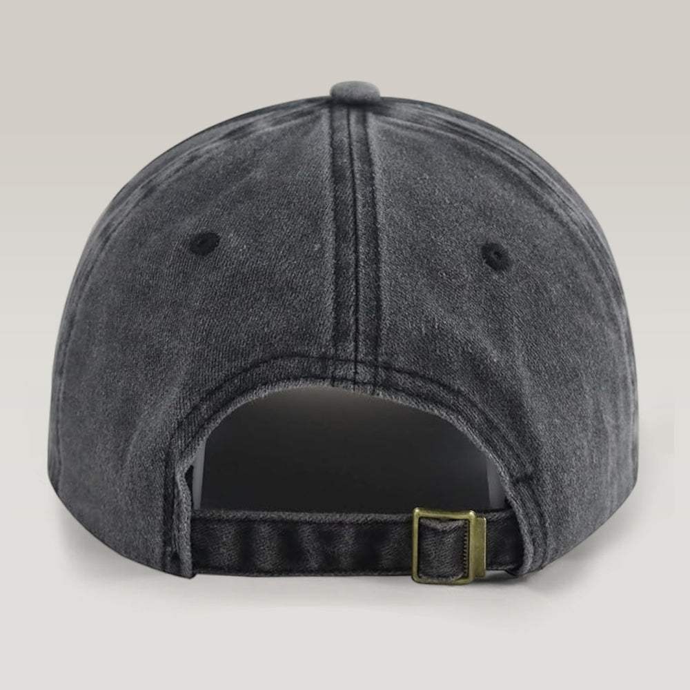 Custom Pet Photo Washed Denim Baseball Cap Ha75 SUYV5