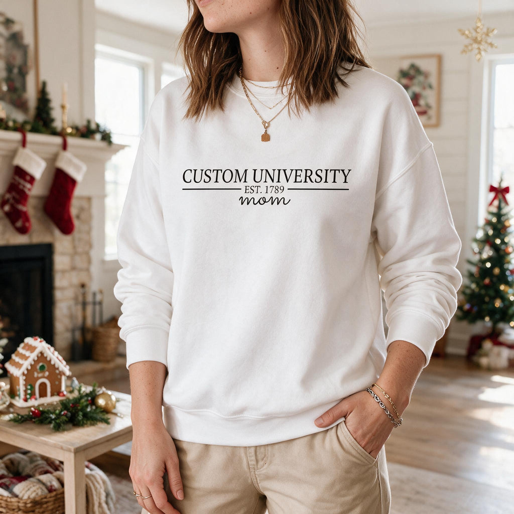 Custom Personalized University Sweatshirt with EST. 1789 VM8TF
