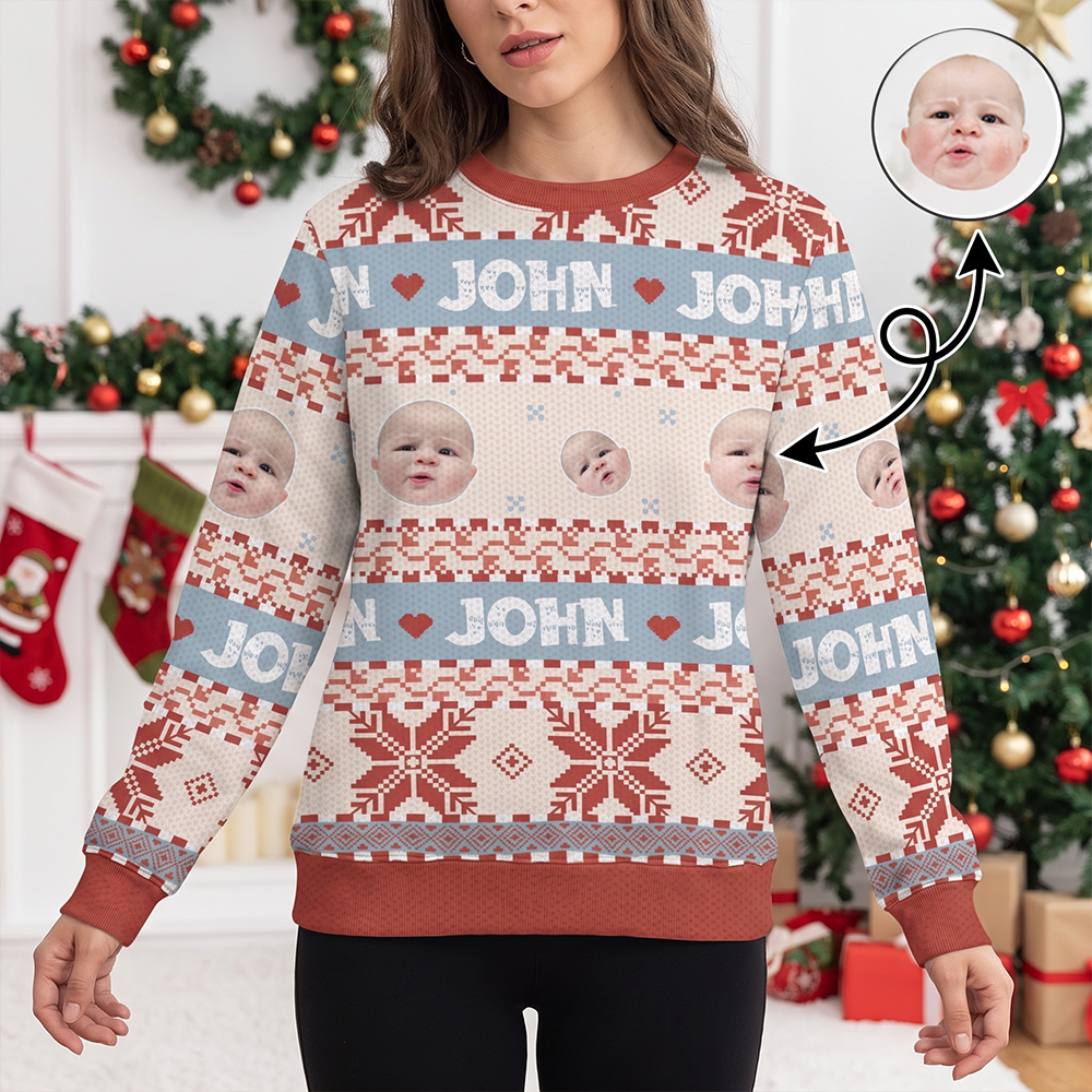 Custom Colorful Ugly Christmas Sweater — Christmas Gift NFQCB