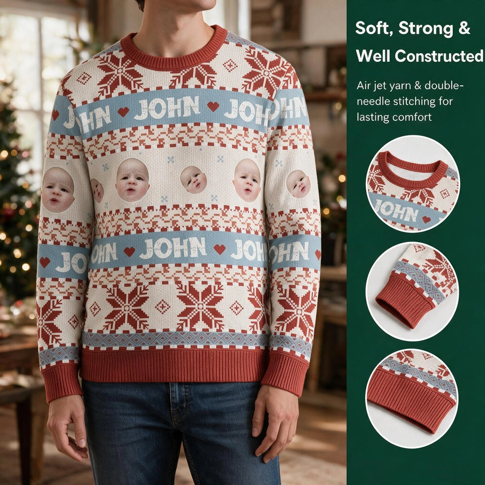 Custom Colorful Ugly Christmas Sweater — Christmas Gift NFQCB