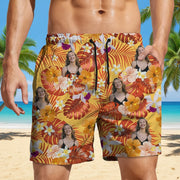 Custom Human Photo Summer Tropical Beach Short VRFAC