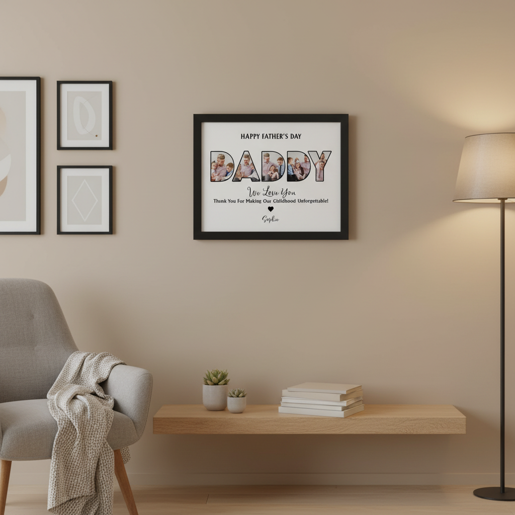 Custom Photo Dad, Thank For Making My Childhood Unforgettable Picture Frame Father'S Day Gift 19YLG