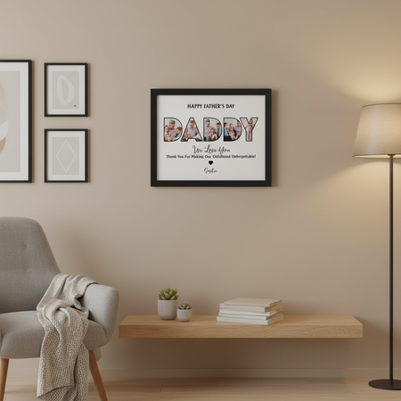 Custom Photo Dad, Thank For Making My Childhood Unforgettable Picture Frame Father'S Day Gift 19YLG
