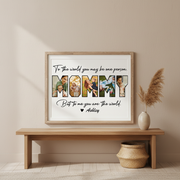 Custom Photo Happy Mother'S Day Mom To Us You Are The World Family Picture Frame 8K8VD