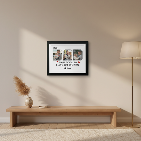 Custom Photo Happy Father'S Day To The Best Dad Picture Frame SJ522
