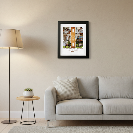 Custom Photo I Am So Blessed To Have A Dad Like You Picture Frame A6S27