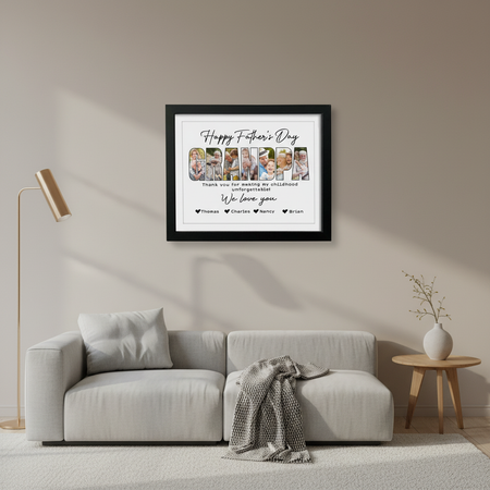Custom Photo Happy Father'S Day Grandpa Picture Frame QYLLE