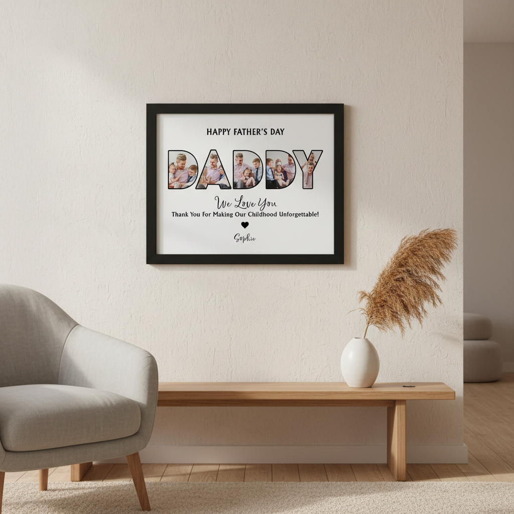 Custom Photo Dad, Thank For Making My Childhood Unforgettable Picture Frame Father'S Day Gift OVVTE