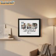 Custom Photo Happy Father'S Day To The Best Dad Picture Frame 09AZZ