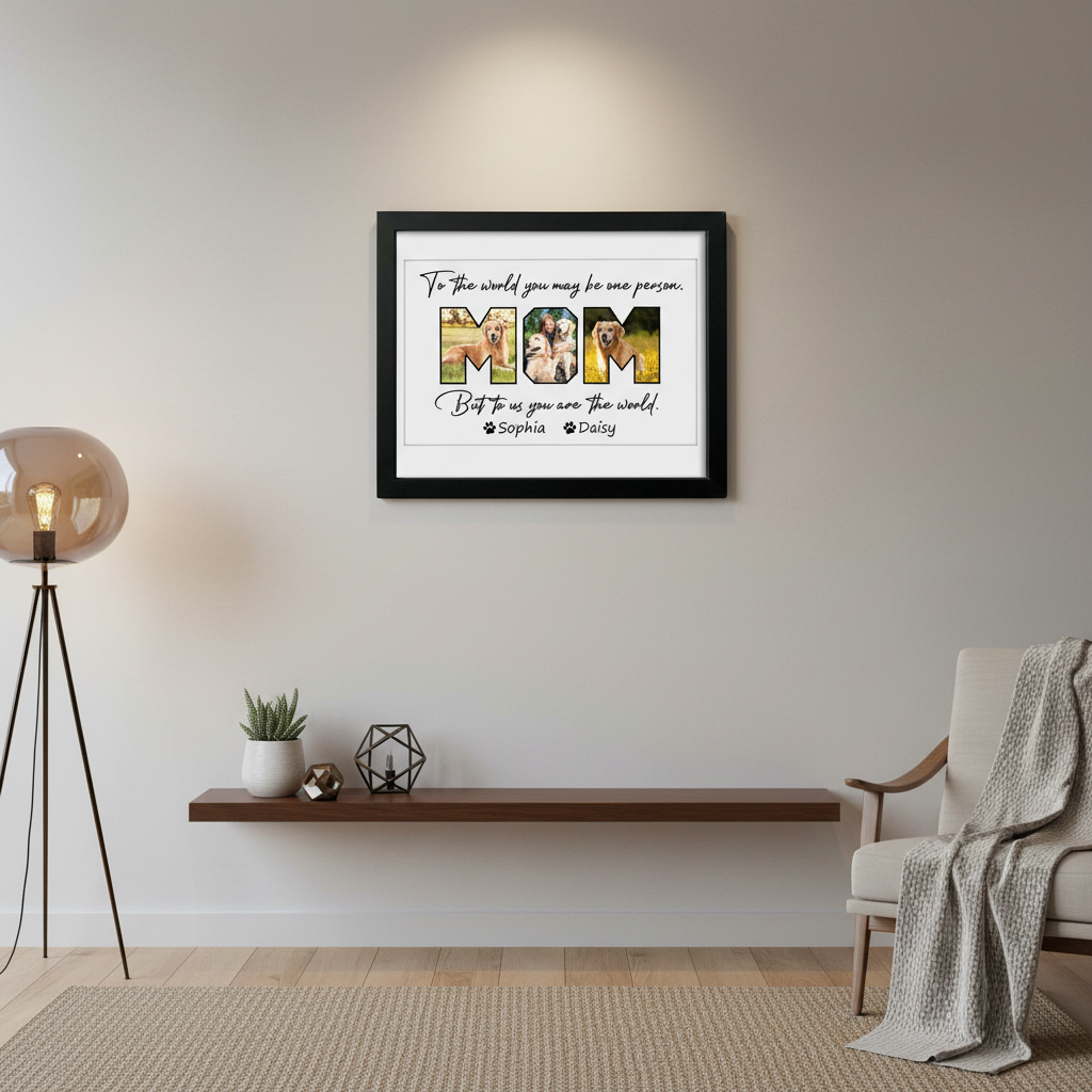 Custom Photo Happy Mother'S Day To Dog Mom Picture Frame I5JD2