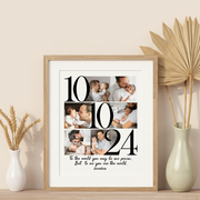 Custom Photo To Me You Are The World Father'S Day Picture Frame 6ZB5Y