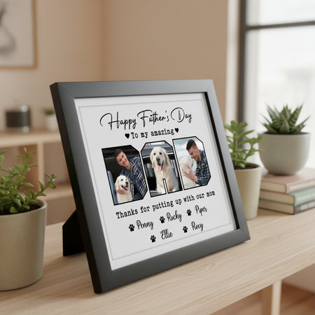 Custom Photo Happy Father'S Day To My Amazing Dad Picture Frame FE1W4