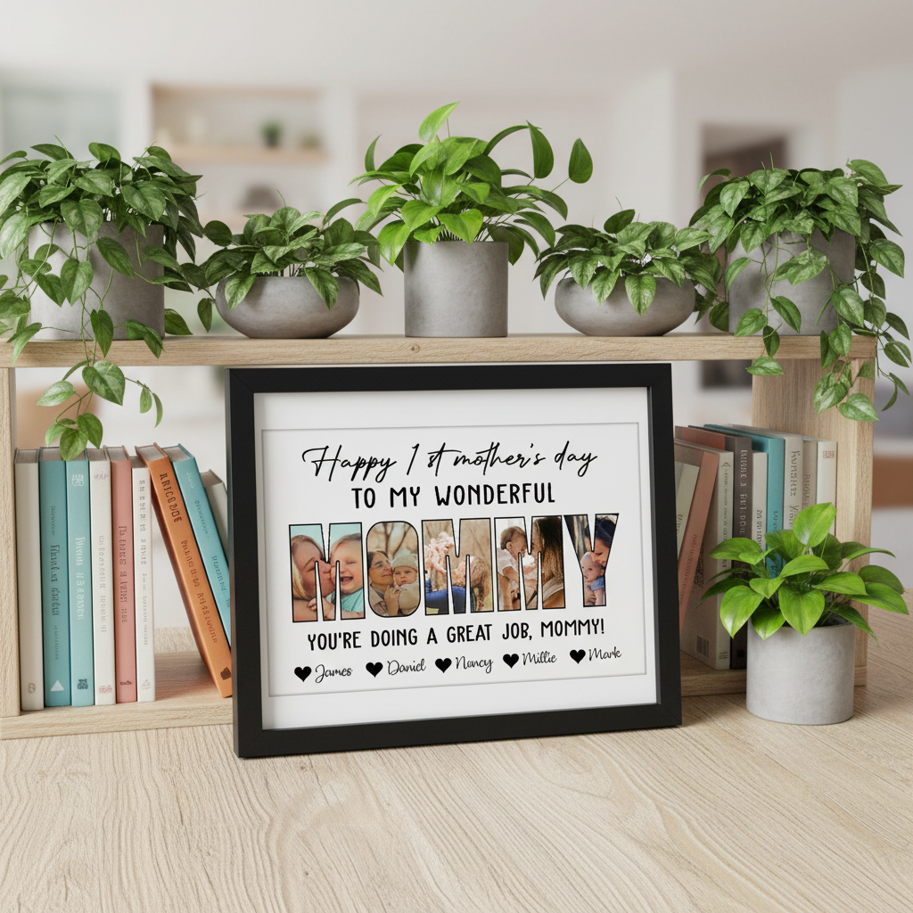 Custom Photo Happy 1St Mother'S Day Mummy Picture Frame UHCUS