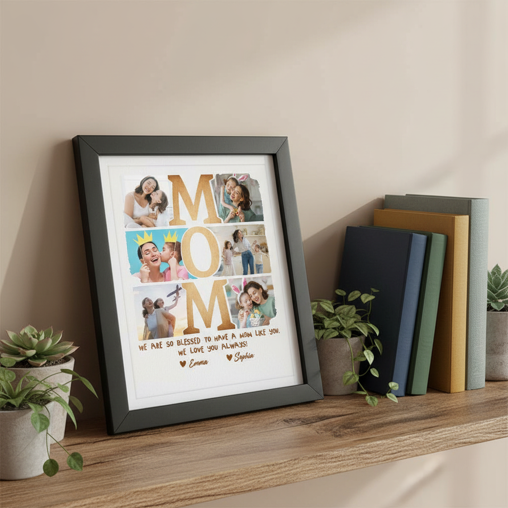 Custom Photo I Am So Blessed To Have A Mom Like You Picture Frame WD1D0