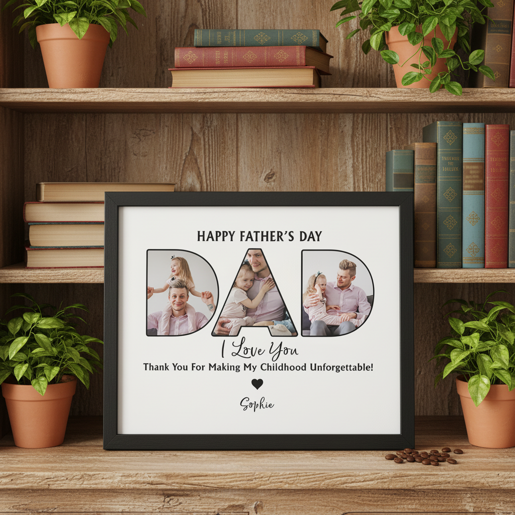 Custom Photo Dad, Thank For Making My Childhood Unforgettable Picture Frame Father'S Day Gift OVVTE