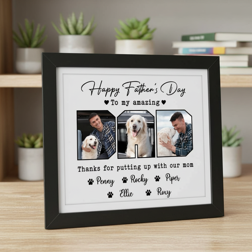 Custom Photo Happy Father'S Day To My Amazing Dad Picture Frame ZV066
