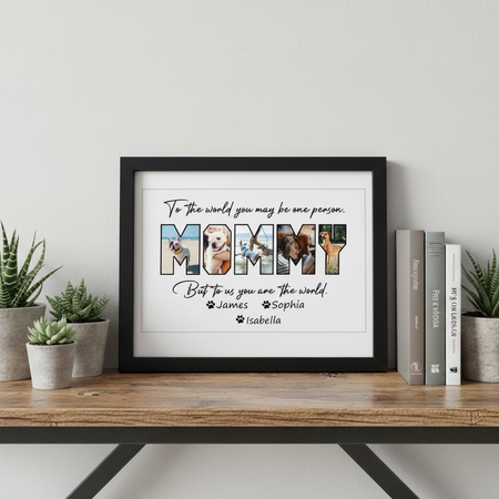 Custom Photo Happy Mother'S Day To Dog Mom Picture Frame I5JD2