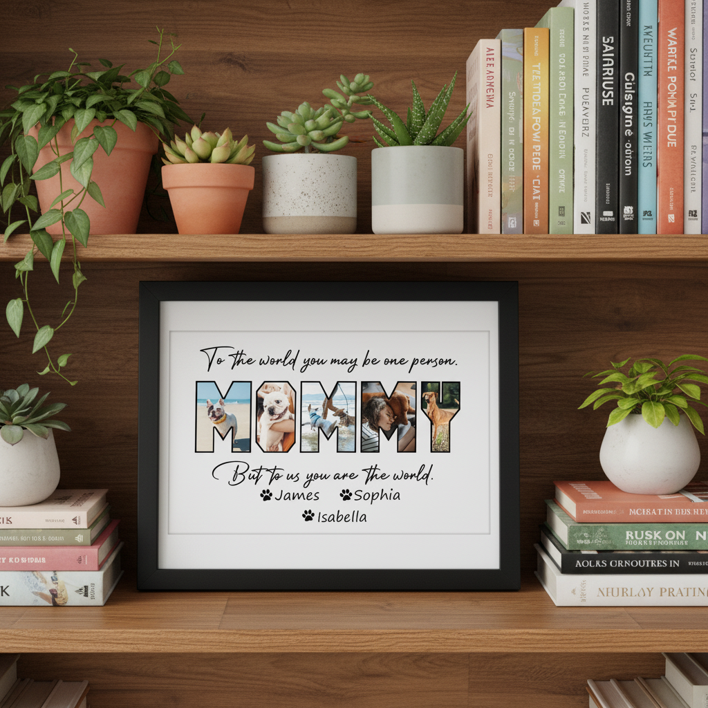 Custom Photo Happy Mother'S Day To Dog Mom Picture Frame SSEIL