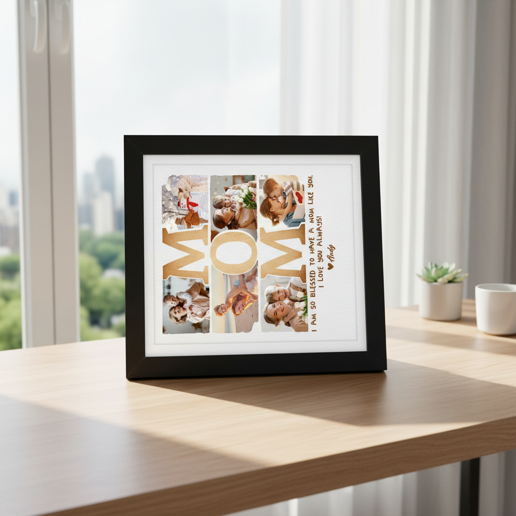 Custom Photo I Am So Blessed To Have A Mom Like You Picture Frame E9W1J