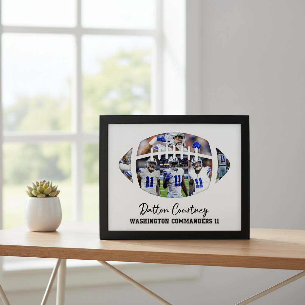 Custom Photo Football Player Picture Frame AVPC1