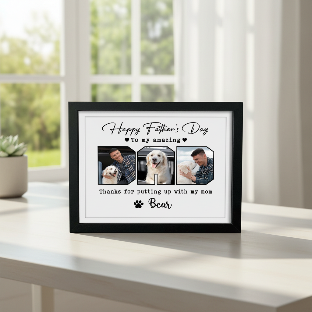 Custom Photo Happy Father'S Day To My Amazing Dad Picture Frame ZV066