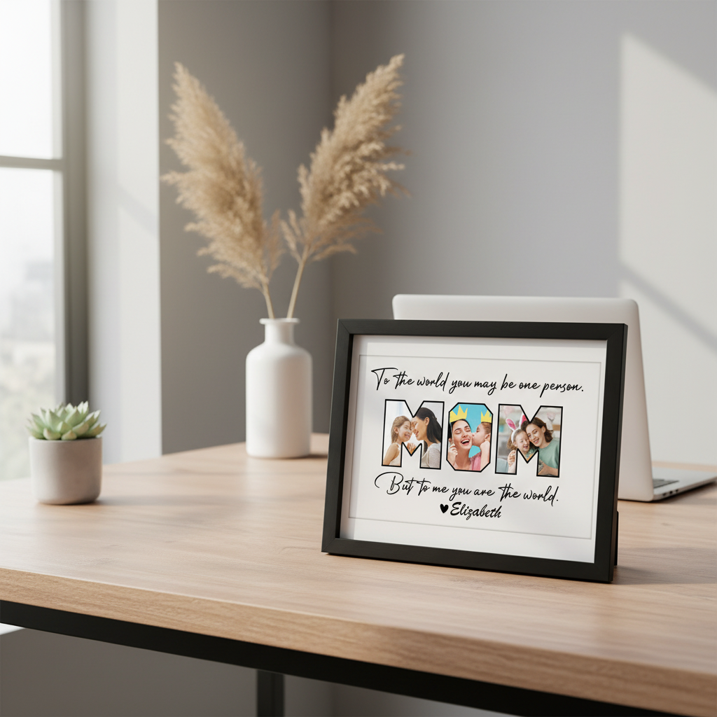 Custom Photo Happy Mother'S Day To Mom Picture Frame E3Y7R