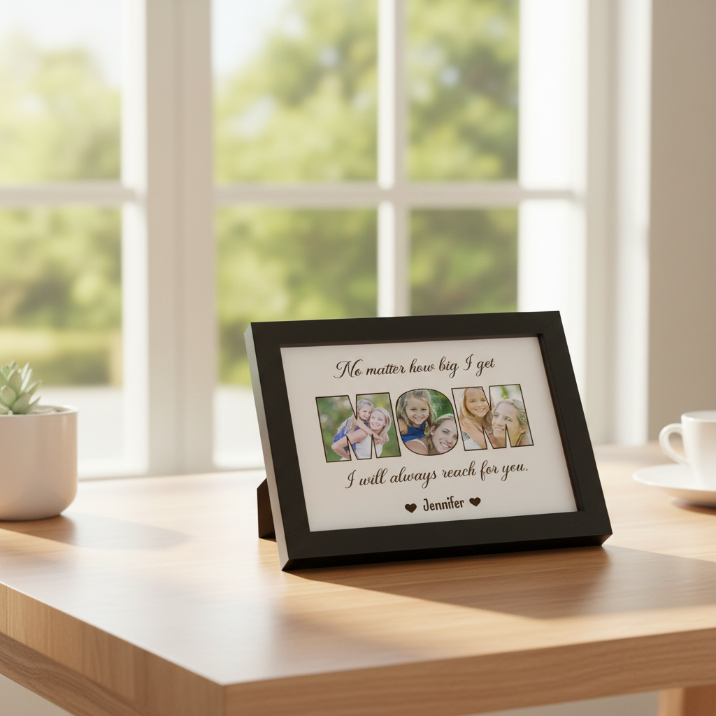 Custom Photo No Matter How Big We Get, We Will Always Reach For You Picture Frame T18RV