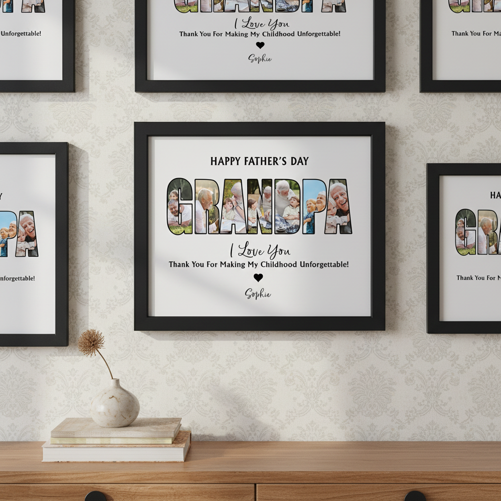 Custom Photo Dad, Thank For Making My Childhood Unforgettable Picture Frame Father'S Day Gift 19YLG