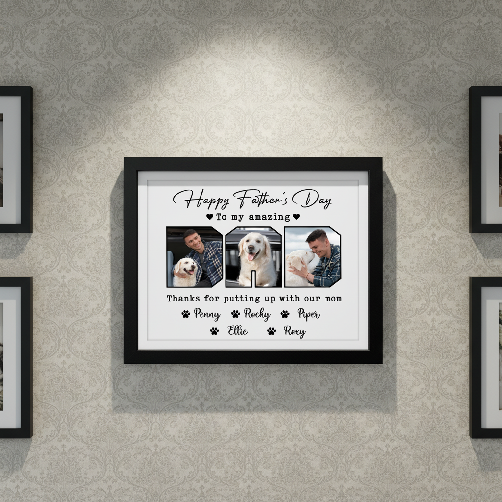 Custom Photo Happy Father'S Day To My Amazing Dad Picture Frame ZV066