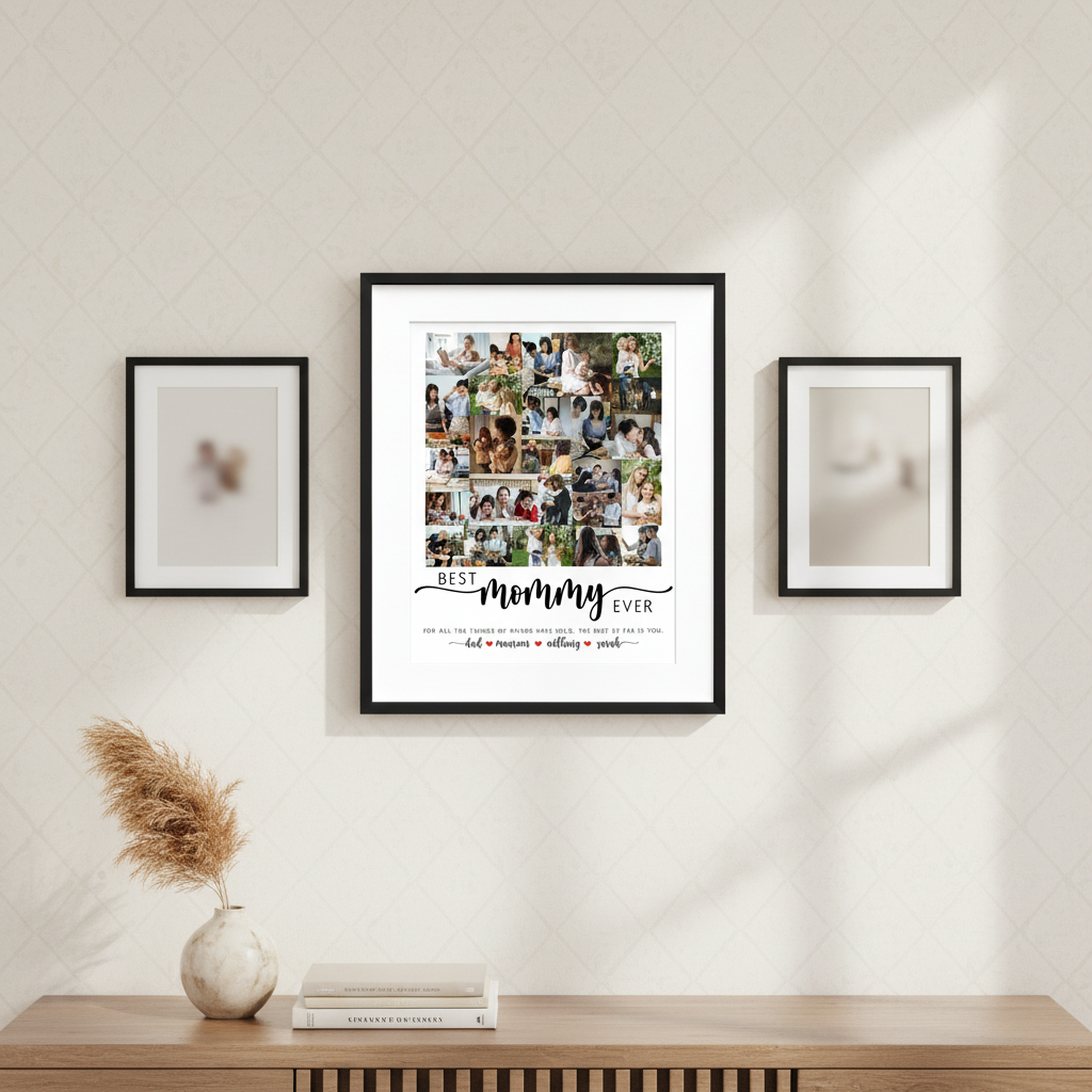 Custom Photo Best Mama Ever Family Picture Frame MVTVX