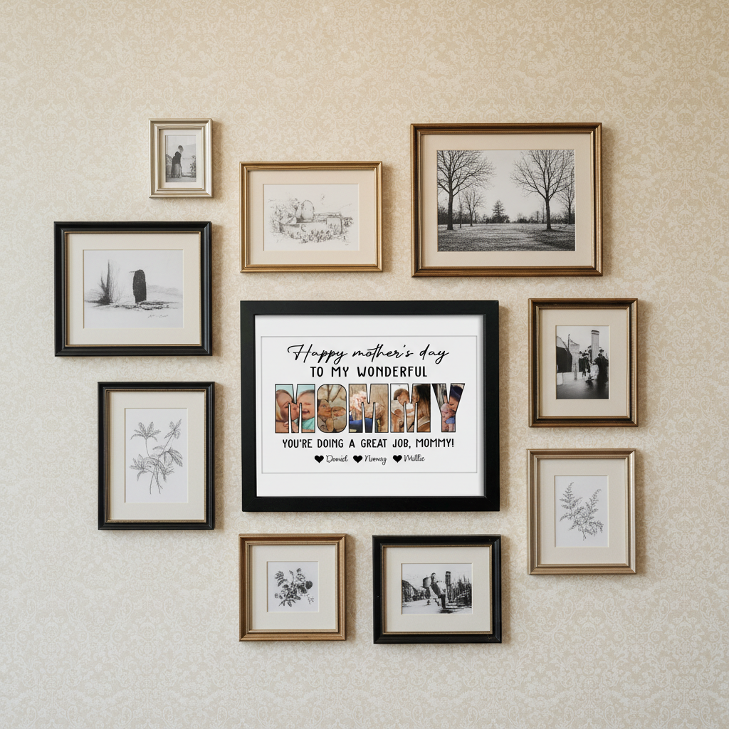Custom Photo Happy 1St Mother'S Day Mummy Picture Frame E5LIA