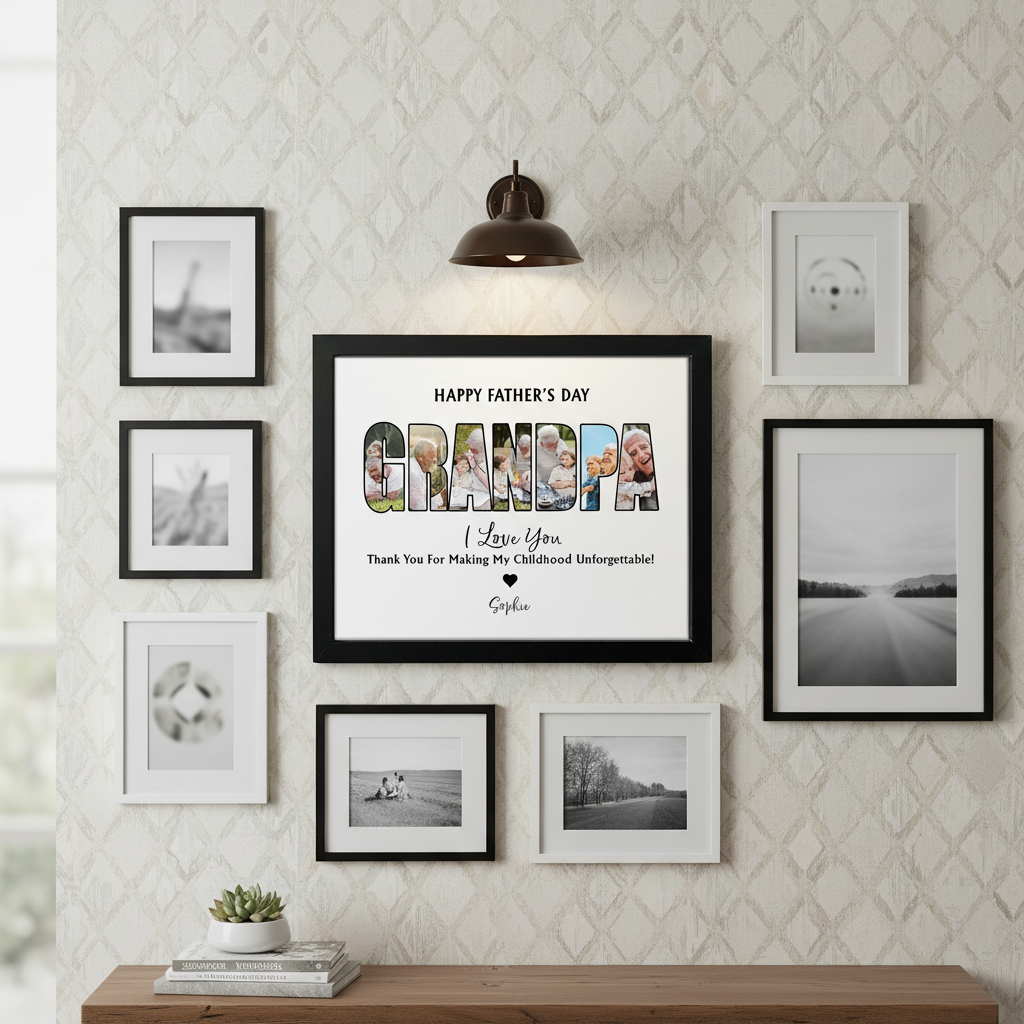 Custom Photo Dad, Thank For Making My Childhood Unforgettable Picture Frame Father'S Day Gift OVVTE