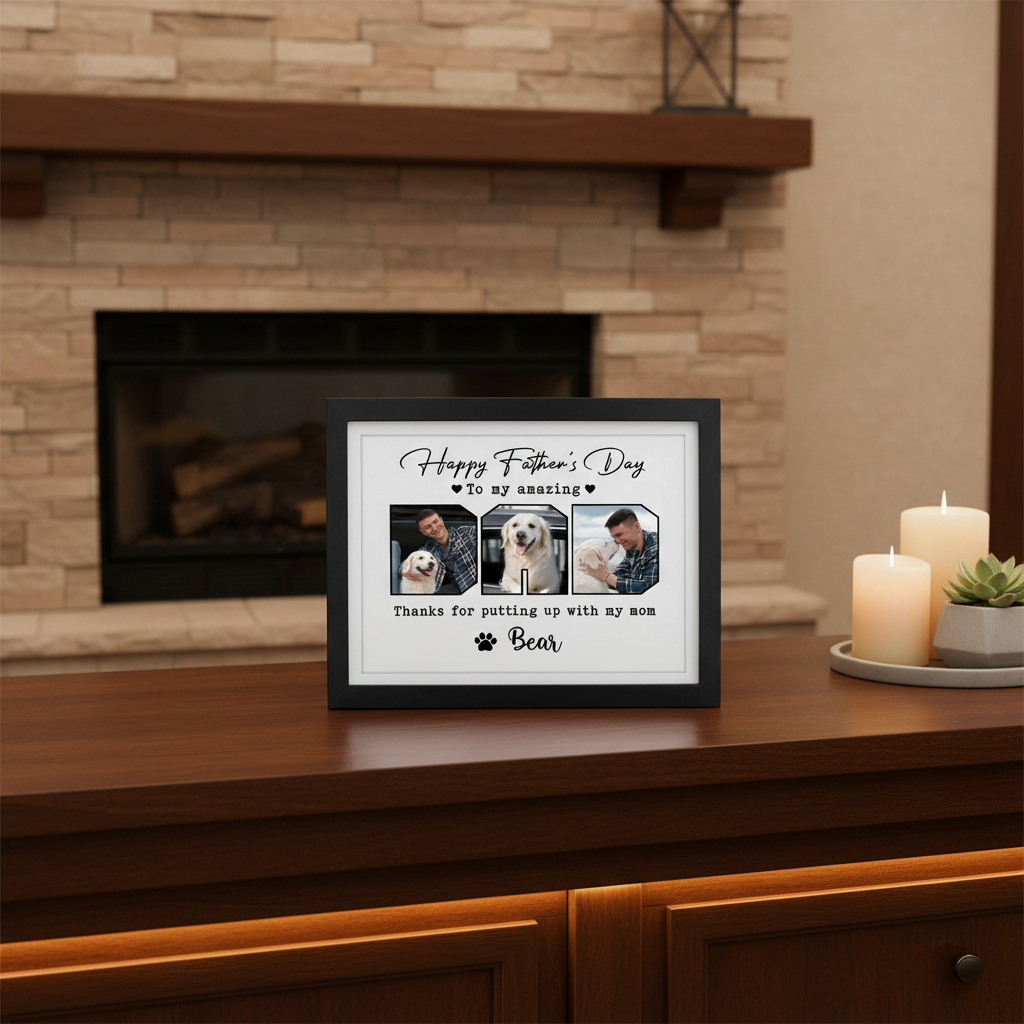 Custom Photo Happy Father'S Day To My Amazing Dad Picture Frame FE1W4