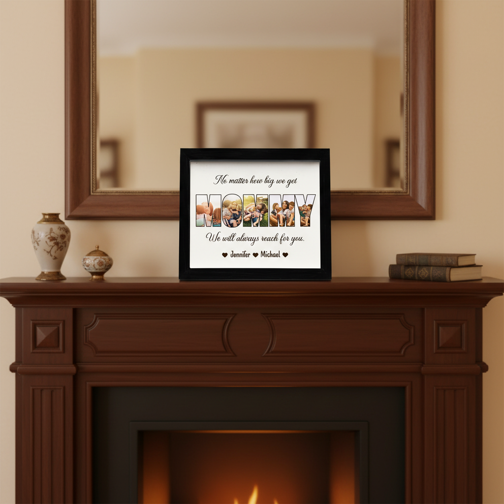 Custom Photo No Matter How Big We Get, We Will Always Reach For You Picture Frame Y5NXI