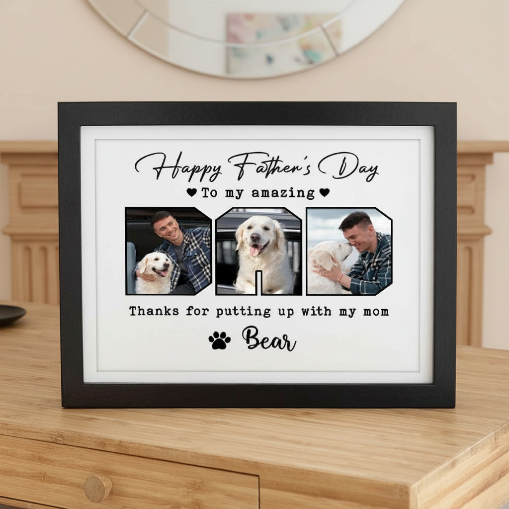 Custom Photo Happy Father'S Day To My Amazing Dad Picture Frame ZV066