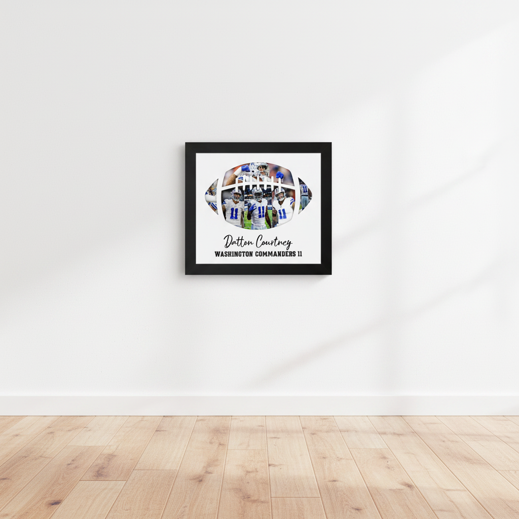 Custom Photo Football Player Picture Frame AVPC1