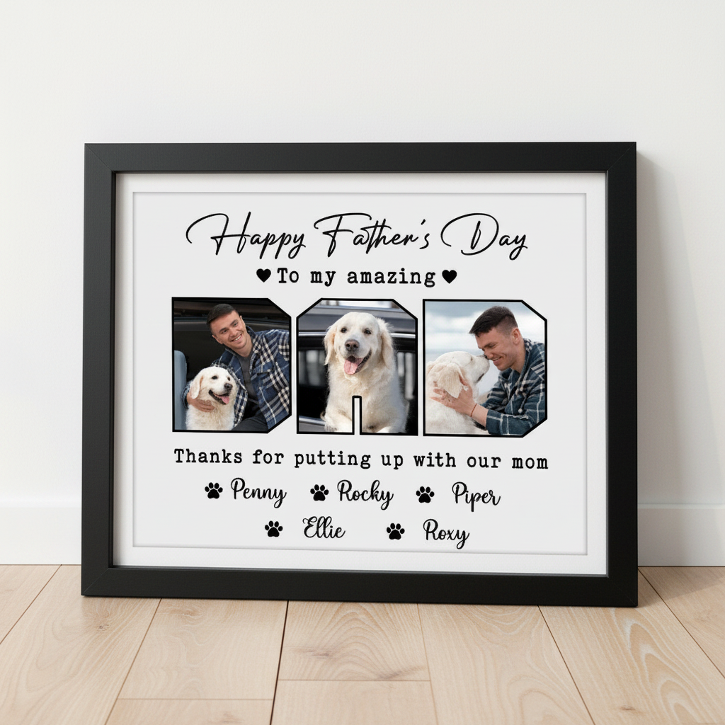 Custom Photo Happy Father'S Day To My Amazing Dad Picture Frame ZV066