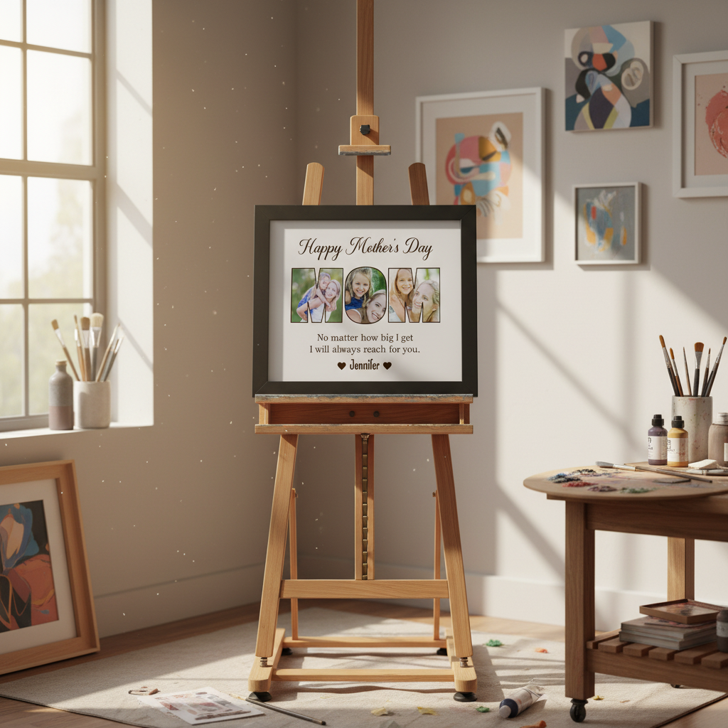 Custom Photo No Matter How Big We Get, We Will Always Reach For You Picture Frame Y5NXI