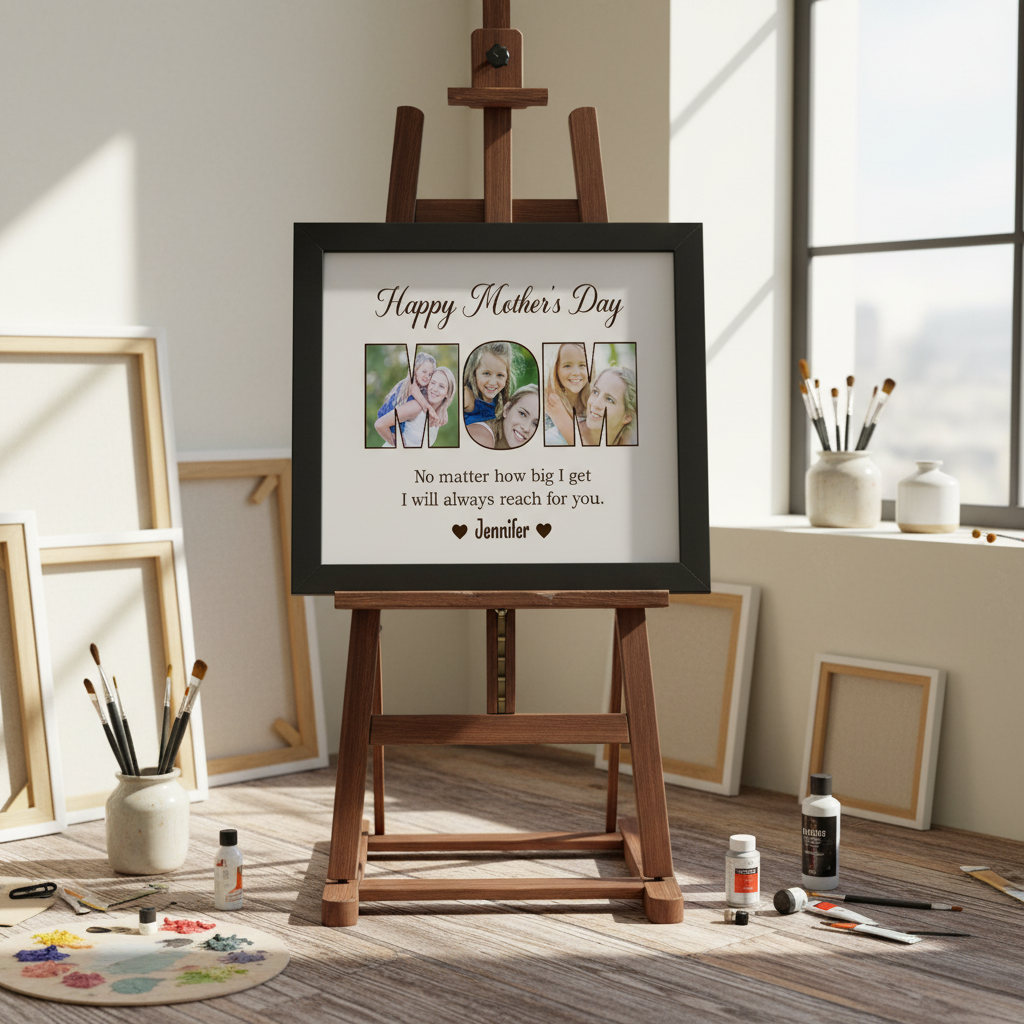 Custom Photo No Matter How Big We Get, We Will Always Reach For You Picture Frame T18RV