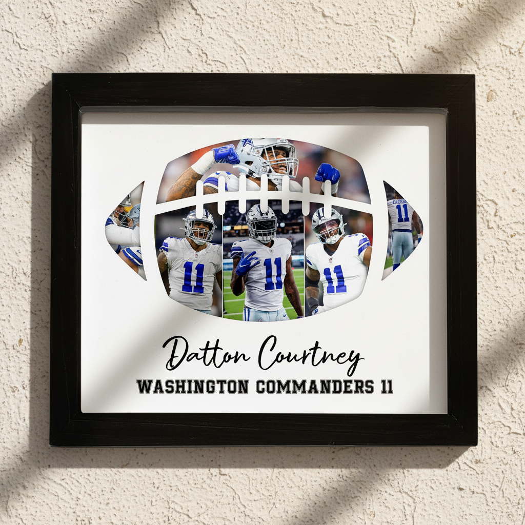 Custom Photo Football Player Picture Frame 8H62E