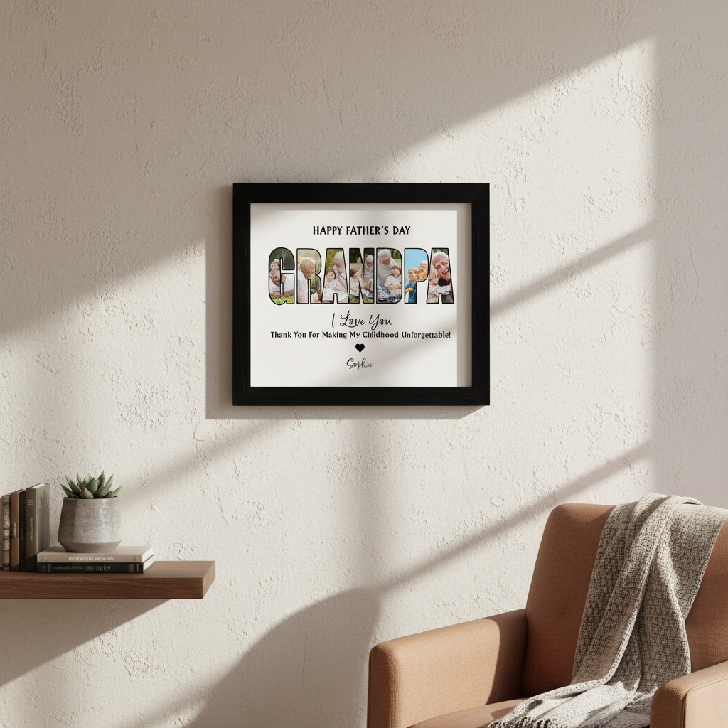 Custom Photo Dad, Thank For Making My Childhood Unforgettable Picture Frame Father'S Day Gift 19YLG