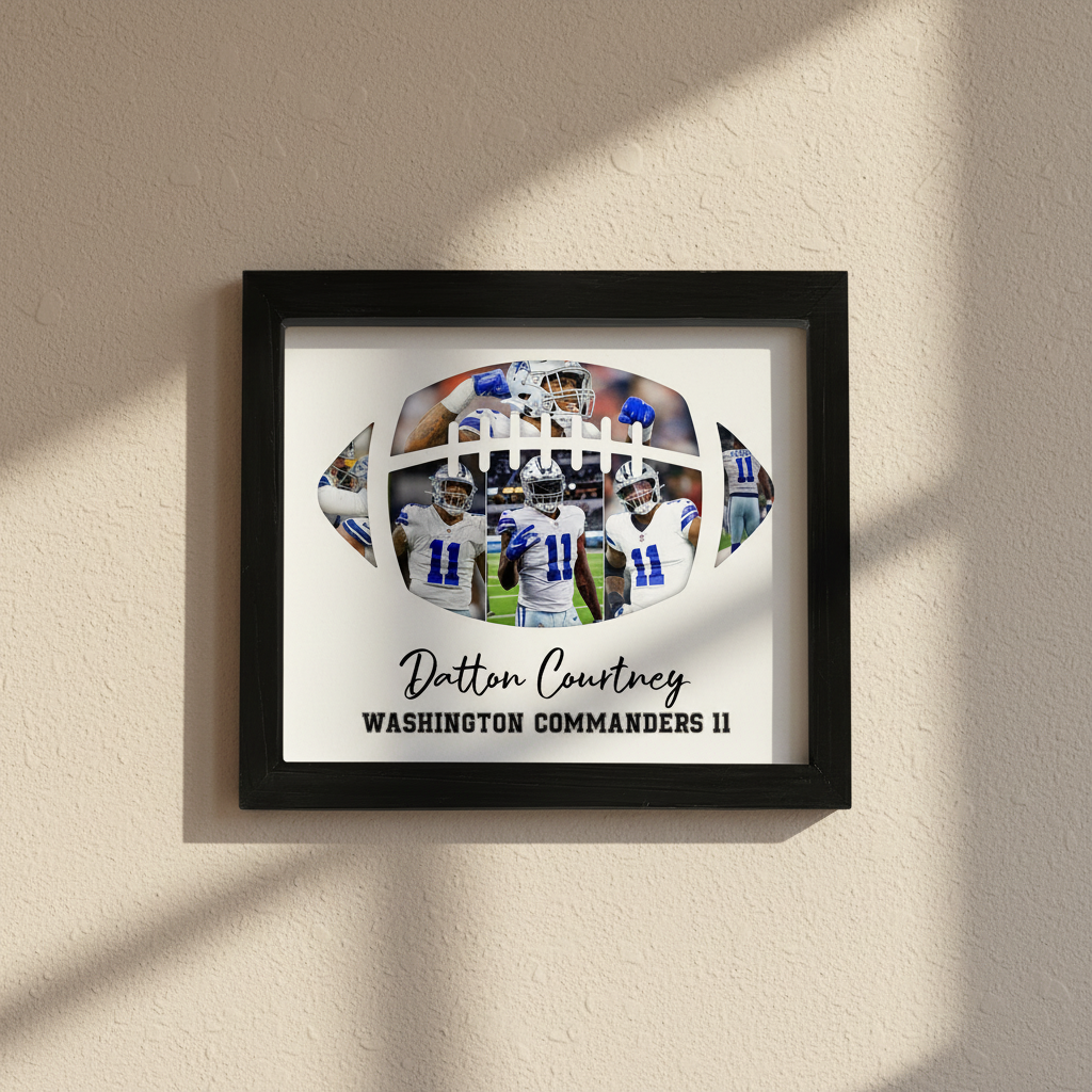 Custom Photo Football Player Picture Frame AVPC1