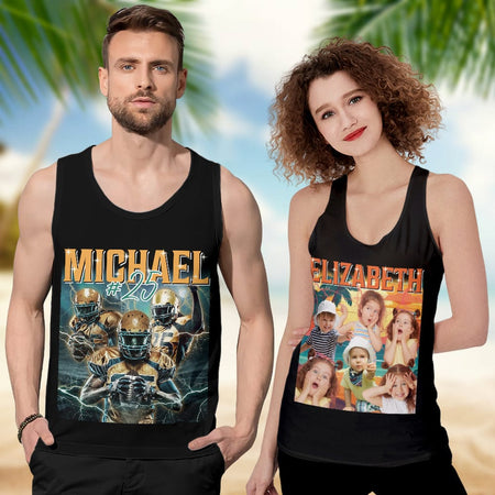 Custom Portrait Retro Tanktop Tank Top — Custom Gift 8ZJME